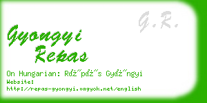 gyongyi repas business card